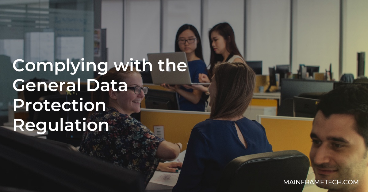 Complying with the General Data Protection Regulation